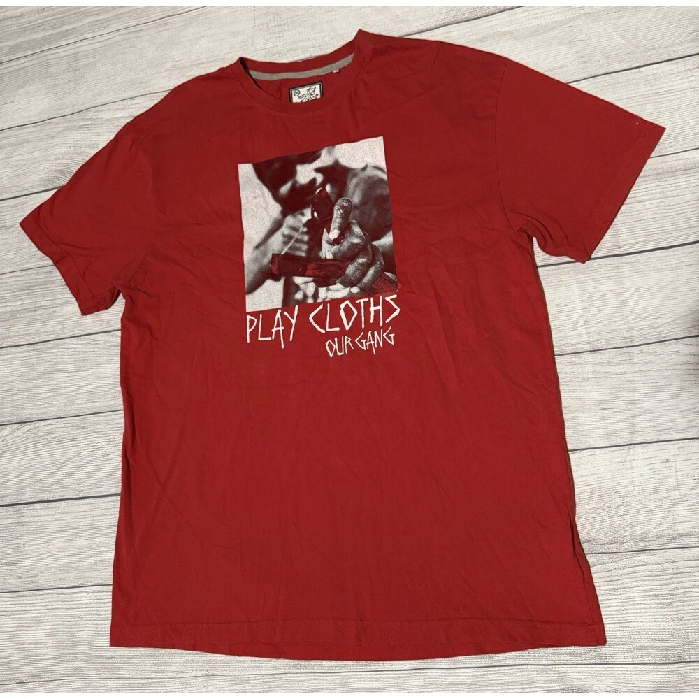 Play Cloths Y2K Graphic T Shirt Hip Hop Streetwear Our Gang Size 2XL Clipse